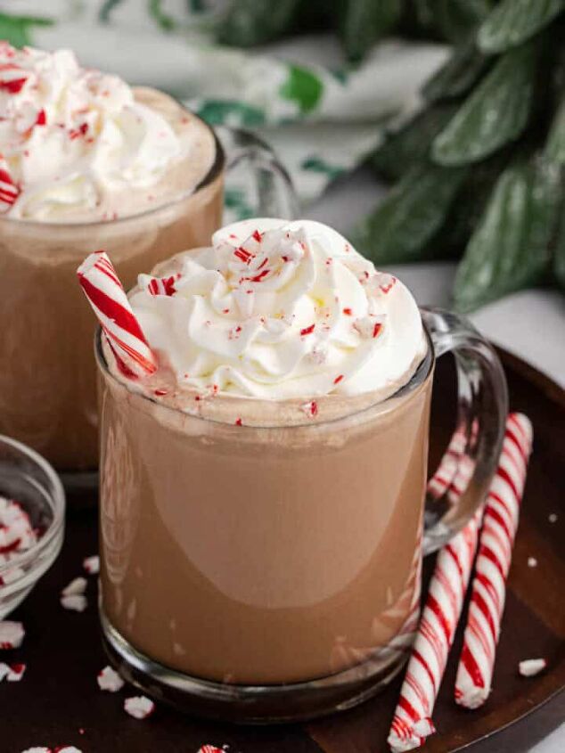 cranberry sauce muffins, Peppermint Mocha Recipe on a Tray with Whipped Cream