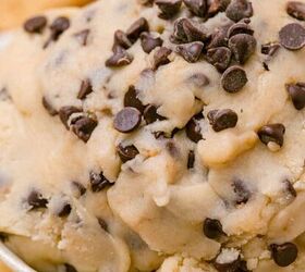 cake mix christmas cookies, Chocolate Chip Cookie Dough Dip in a Bowl