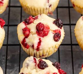 lemon cranberry muffins, Lemon Cranberry Muffins on a Cooling Rack