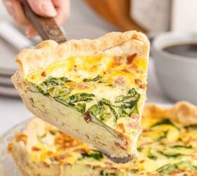 Spinach and Bacon Quiche