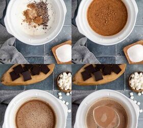 hot chocolate crock pot recipe, Hot Chocolate Crock Pot Recipe Being Made in Slowcooker