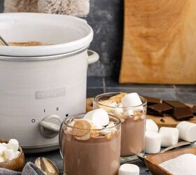 hot chocolate crock pot recipe, Hot Chocolate Crock Pot Recipe Served in Mugs with Marshmallows