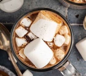 hot chocolate crock pot recipe, Hot Chocolate Crock Pot Recipe in Mugs with Marshmallows