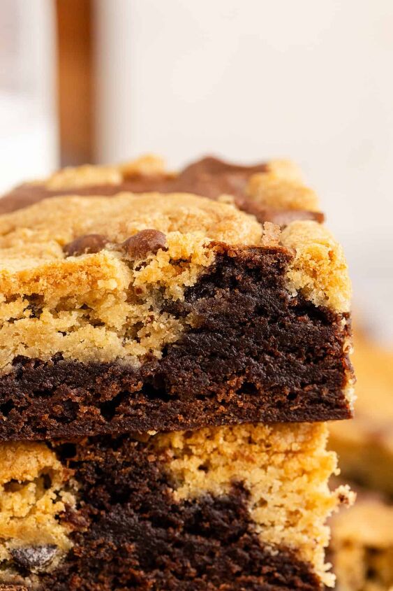 chocolate chip cookie brownie bars, Chocolate Chip Cookie Brownie Bars Recipe Stacked Bars