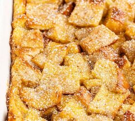 eggnog french toast bake, Eggnog French Toast Bake Recipe in a Dish with Icing Sugar