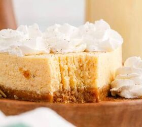 eggnog cheesecake recipe instant pot, Eggnog Cheesecake Instant Pot Plated with Whipped Cream