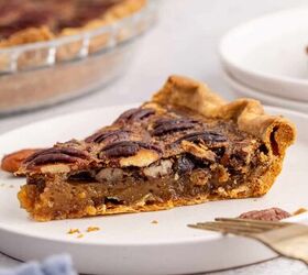 costco pecan pie copycat, Costco Pecan Pie slice of a Plate