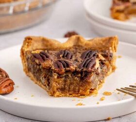 costco pecan pie copycat, Costco Pecan Pie on a Plate with a Fork