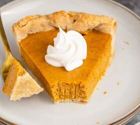 pumpkin pie using sweetened condensed milk, Pumpkin Pie Using Sweetened Condensed Milk on Plate with Whipped Cream