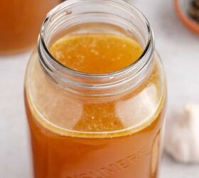 slow cooker turkey stock, Slow Cooker Turkey Stock in Mason Jar