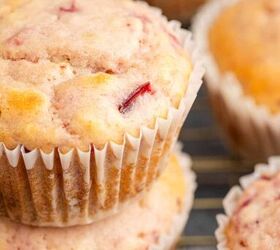 cranberry sauce muffins, Cranberry Sauce Muffins in Stacked