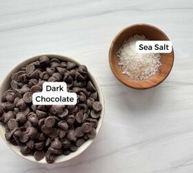 dark chocolate bark, Ingredients include dark chocolate and sea salt