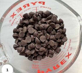 dark chocolate bark, Chocolate placed into a microwave safe bowl