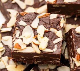 Dark Chocolate Fudge With Almonds