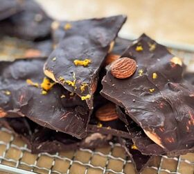 Orange Chocolate Bark With Almonds