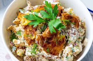 This smashed potato salad recipe has taken TikTok by storm, and for good reason