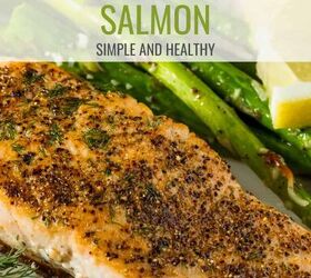 pan seared salmon recipe easy stovetop salmon, Pan Seared Salmon Pin with text overlay