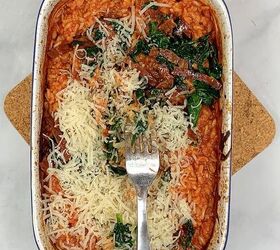 mexican brown rice with chorizo spinach