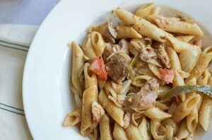 This Caribbean-inspired pasta recipe is loaded with flavor (& kids love it too!)