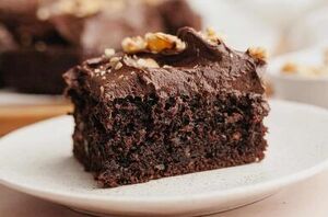 This delicious cake only takes 15 minutes to make and doesn't need a mixer!