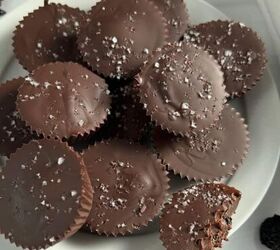 dark chocolate truffles, Simple Dark Chocolate Covered Cherries on a white plate