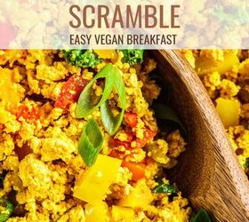 tofu scramble recipe the best vegan tofu scramble, Tofu Scramble Pin with text overlay