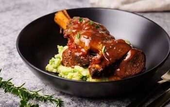 Slow Roasted Lamb Shanks in Red Wine Sauce