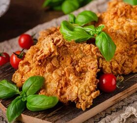 cornflake chicken recipe crunchy baked cornflake chicken, Close up image of cornflake chicken on a sheet pan