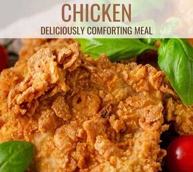 cornflake chicken recipe crunchy baked cornflake chicken, Cornflake Chicken Pin with text overlay