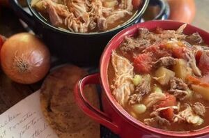 This Brunswick stew recipe comes from her beloved Grandma Brooks, and she loves it