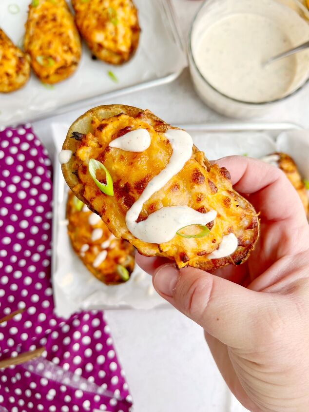 air fryer potato skin variations buffalo chicken vegan dessert