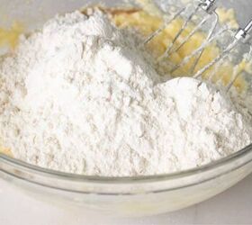 how to make the classic yellow sheet cake everybody loves, Mix in the dry ingredients and mix on low speed until just blended