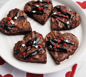 14 valentines day desserts worth falling for, Heart Shaped Valentine s Day Brownies Using Ghirardelli Brownie Mix