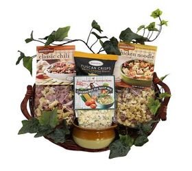 gourmet love unique valentines day gift baskets for food enthusiasts, Village Soup Gift Basket Warm Cozy Gift Basket