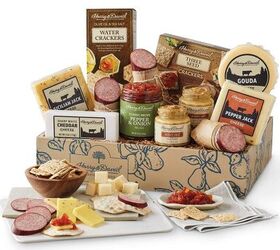gourmet love unique valentines day gift baskets for food enthusiasts, Harry David Supreme Meat And Cheese Gift Box