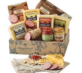 gourmet love unique valentines day gift baskets for food enthusiasts, Harry David Grand Meat And Cheese Gift Box