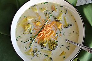 This rich and creamy soup is an easy dish that uses fresh ingredients