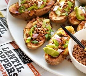 vegan butternut squash baked tacos with chipotle crema jalapeno kitc, Potato Skins