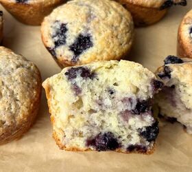 moist sourdough lemon blueberry muffins