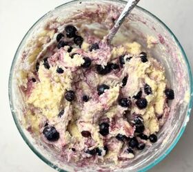 moist sourdough lemon blueberry muffins