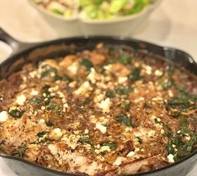 chicken and goat cheese orzo