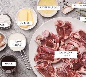 pan seared lamb loin chops with garlic sauce