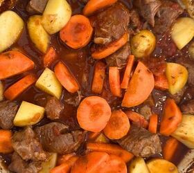 lamb stew dutch oven, Carrots and potatoes added to the stew