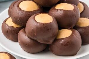This buckeye candy recipe looks just like Ohio's infamous buckeye nut that grows on the state tree!