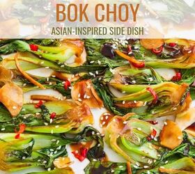 air fryer bok choy recipe crispy bok choy, Air Fryer Bok Choy Pin with text overlay