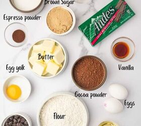 andes chocolate mint brownies, Ingredient list for mint Chocolate brownies