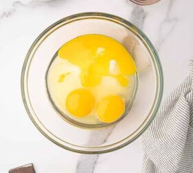 andes chocolate mint brownies, Eggs and white sugar combined for Andes Chocolate Mint Brownies