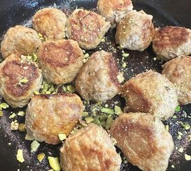 honey pistachio turkey meatballs
