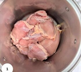 grandma s chicken soup, The chicken and beef bones in the stockpot