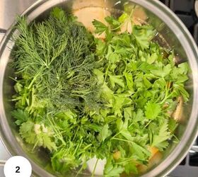 grandma s chicken soup, All of the rest of the ingredients placed in the pot alongside water to cover